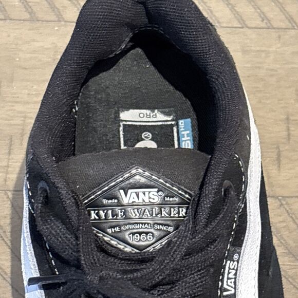 Vans Kyle Walker Pro Gum Sole Skate Board Low Shoes Black Suede 721454 Mens 7.5 - Picture 8 of 9